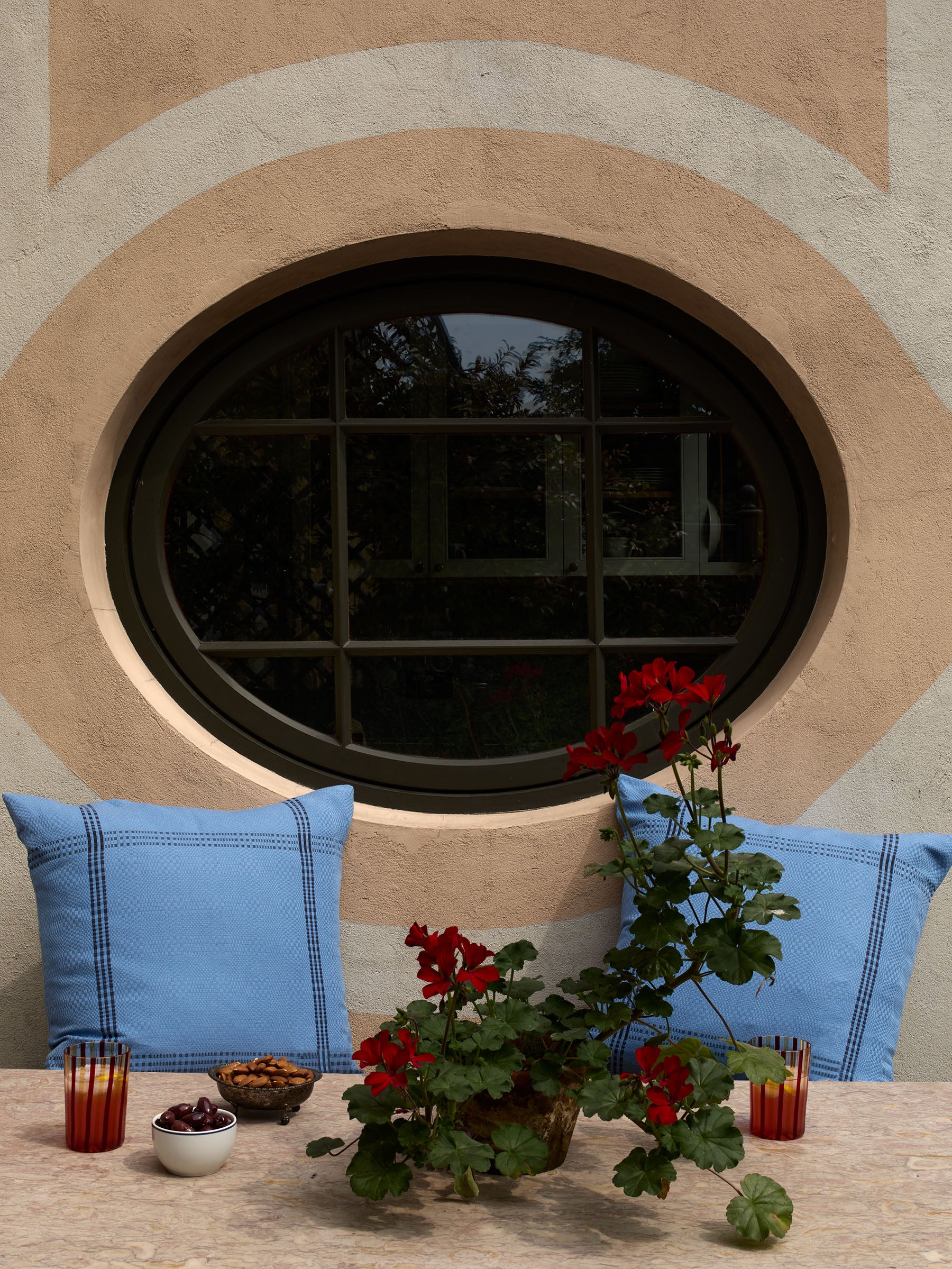 Two-by-Two Cushion Cover Blåklint