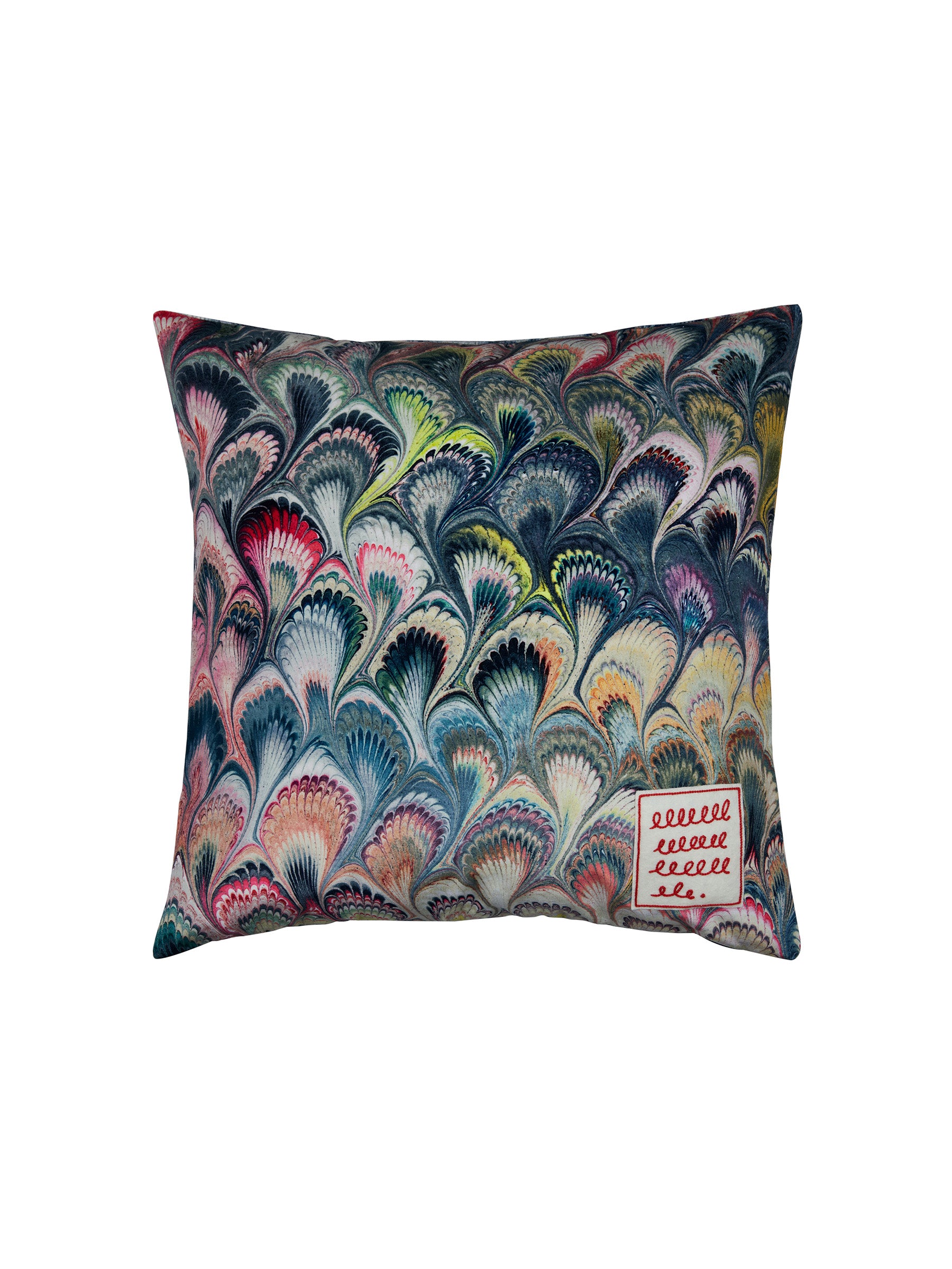 Two-by-Two Cushion Cover Marbleized
